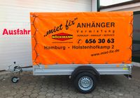 Planenanhänger Anhänger mit Plane miete leihen 750 kg 251x130 Wandsbek - Hamburg Marienthal Vorschau