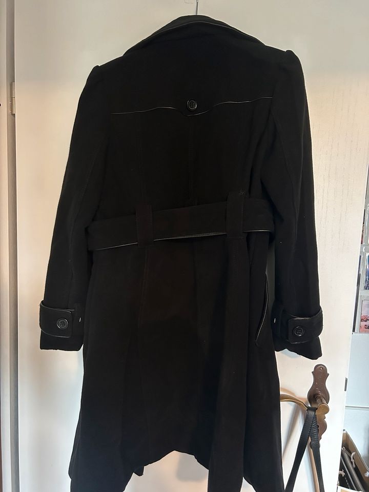 Mantel Trenchcoat Filtzmantel neu 40 42 schwarz in Straubing