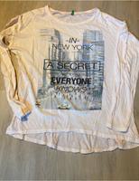 Damen Langarmshirt/Longsleeve rosé NY New York Benetton Gr. L 40 Bayern - Gröbenzell Vorschau