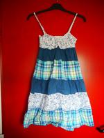 Kleid Strandkleid maritim Batik Fishbone blau Boho Hippie M Niedersachsen - Isernhagen Vorschau