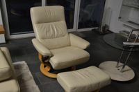 Stressless Sessel mit Hocker Ekornes beige Baden-Württemberg - Ulm Vorschau