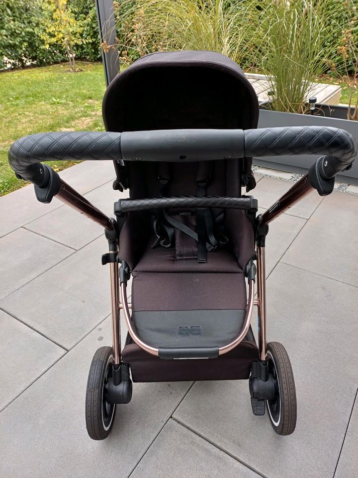 ABC Design Samba Kombi-Kinderwagen Diamond Schwarz Wanne & Buggy in Gau-Bischofsheim