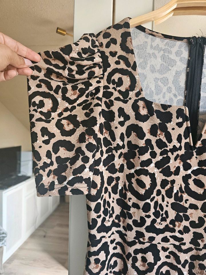 Leopard Leo Kleid Maxi Maxikleid Gr XL 42 wie neu in Sinsheim