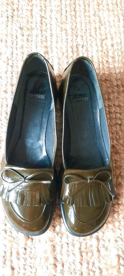 Lackleder College Schuhe, Casadei, Gr. 39 in Hillscheid