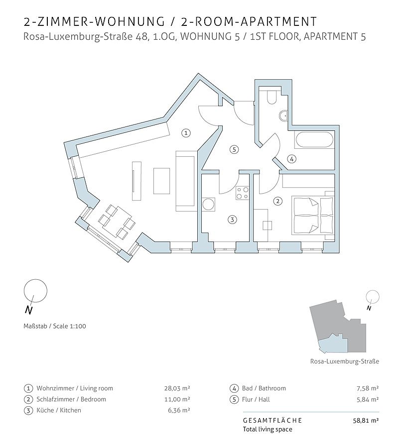 2-Zimmerwohnung mit Wannenbad in Leipziger Denkmal nahe Innenstadt - zum Selbstbezug in Leipzig