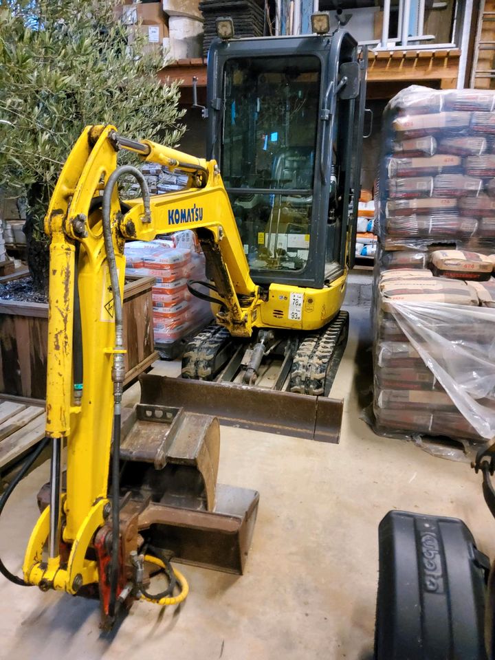 Minibagger Komatsu 1,8t zu vermieten in Wenden