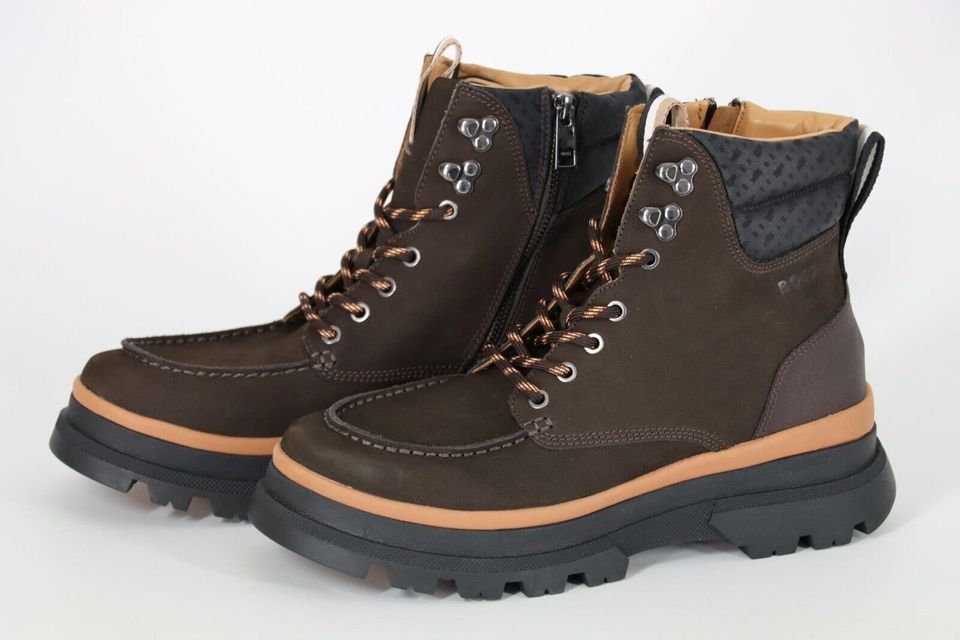 HUGO BOSS BOOTS, Mod. Forster_Halb_nuny, Gr. 42, Dark Brown in Cölbe