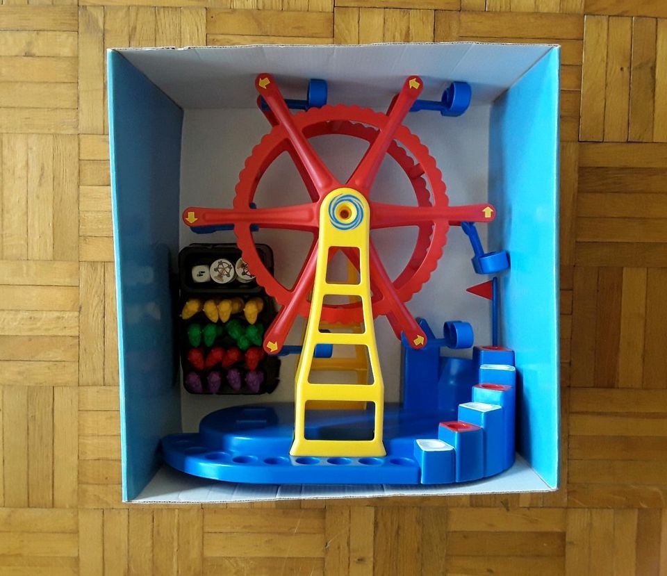 Spiel Gesellschaftsspiel für Kinder Rabatz auf dem Riesenrad in Oldenburg