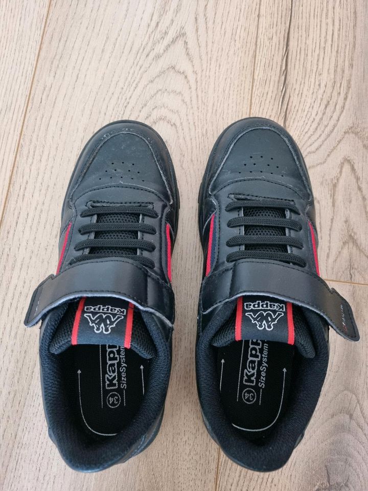 Kappa Sneaker schwarz Größe 34, top Zustand in Dorsten