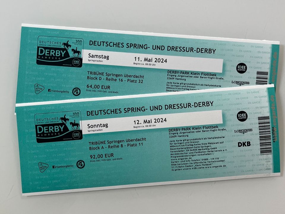 Tickets Hamburger Derby Samstag und Sonntag (Sitzplatz) in Hamburg
