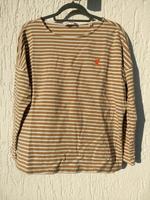 Tchibo Damen Shirt gr.44/46 L braun weiß Streifen Stretch Bayern - Grafenau Vorschau