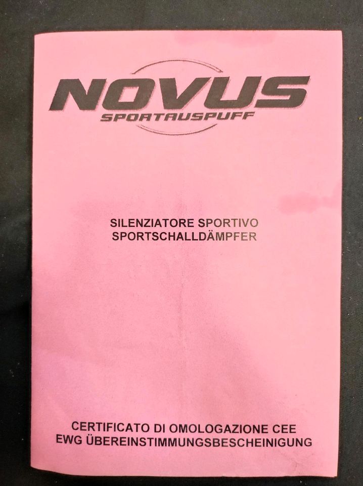 Novus Edelstahl Sportauspuff 60mm Golf 2 / Corrado in Hamburg