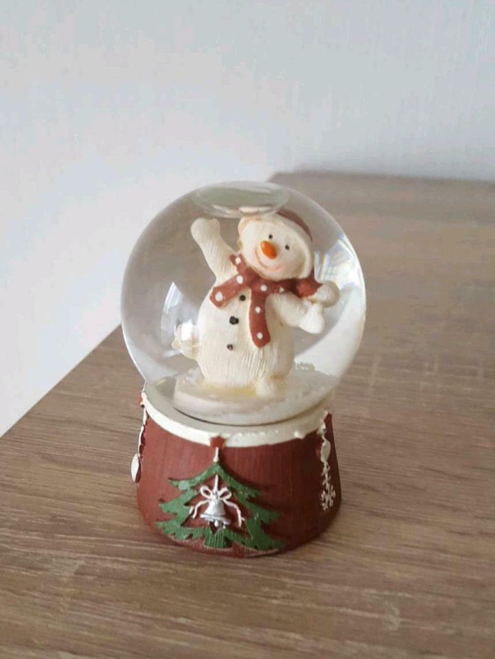 Formano Schneekugel Schneemann klein & Weihnachtsmann Teelicht in Hunsrück