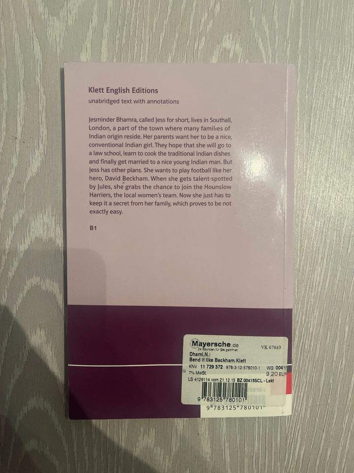 Bend it like beckham Buch in Gelsenkirchen