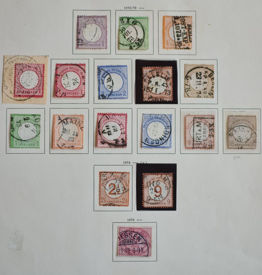 Briefmarkensammlung Deutsches Reich 1872-1923 Brustschilde incl. in Kriebstein
