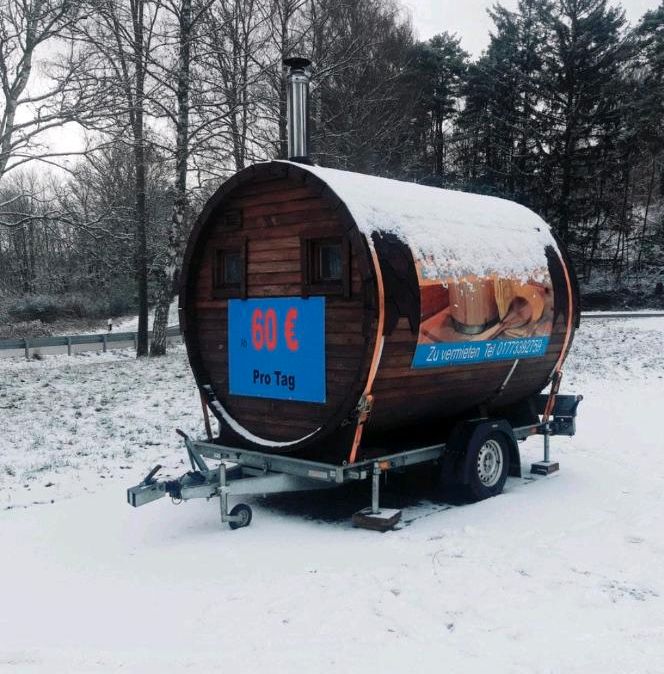 Fasssauna mobile Sauna fass Jacuzzi Saunafass mieten in Wolfhagen 