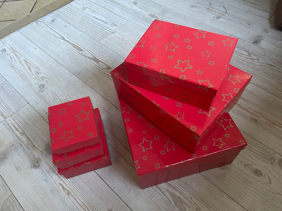 6 Kisten aus Pappe Geschenkboxen in Neu Wulmstorf