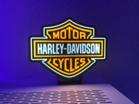 Harley Davidson Led Schild Lichtbox Reklame Dekoration Chopper Hessen - Eppstein Vorschau