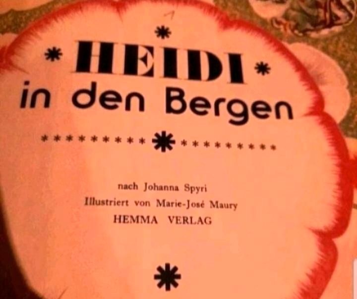 Erstausgabe Hardcover Heidi v.Joh.Spiri "In den Bergen " 1975 in Wilnsdorf