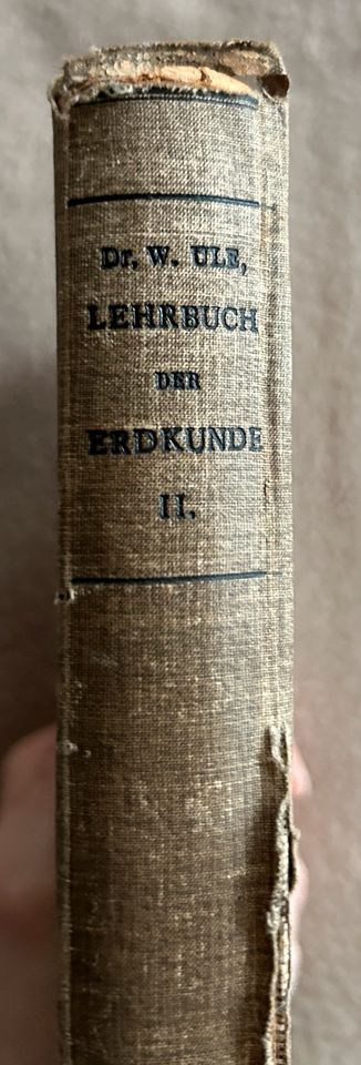 Lehrbuch der Erdkunde Höhere Schulen 2. Teil 1896 Geographie in Lemgo