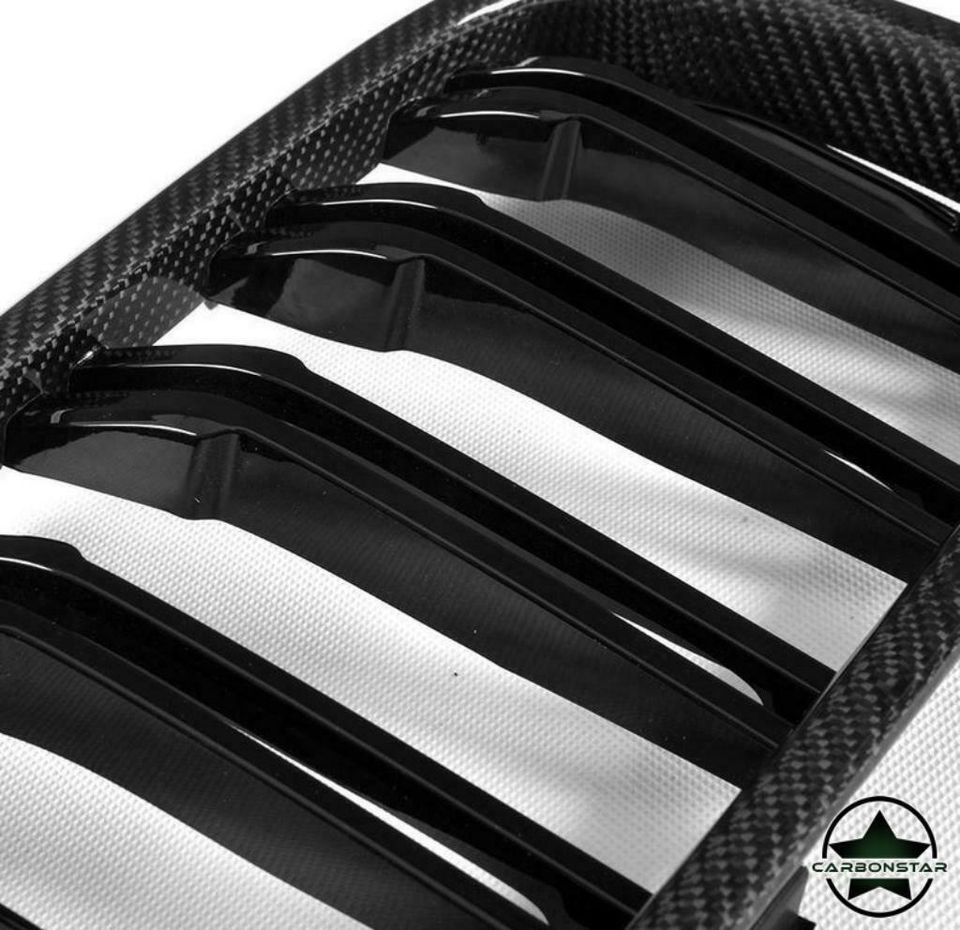 Cstar Carbon ABS Nieren Grill Doppelsteg passend für BMW F06 F12