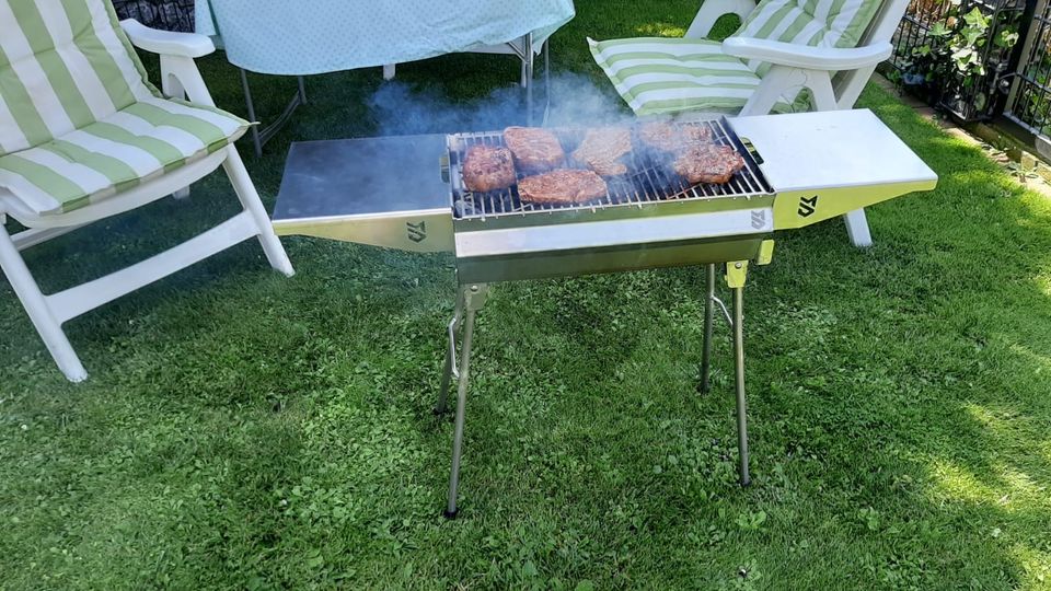 Edelstahl Grill Mangal 50cm für 12 Spieße in Bad Essen