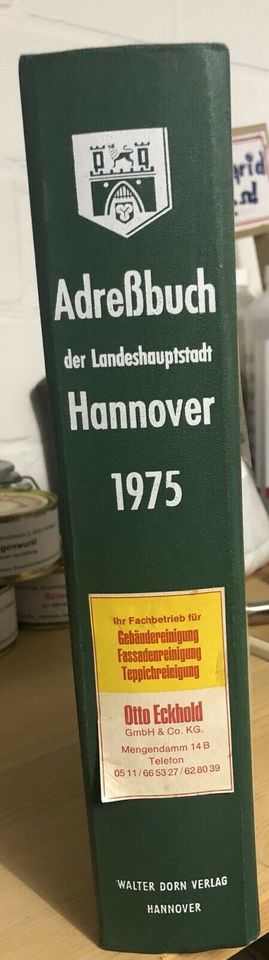 Adressbuch der Landeshauptstadt Hanover 1975 in Hannover