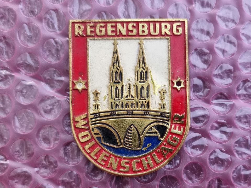 Emblem Werbeschild Ford Wollenschläger Regensburg Schild Blech in Wenzenbach