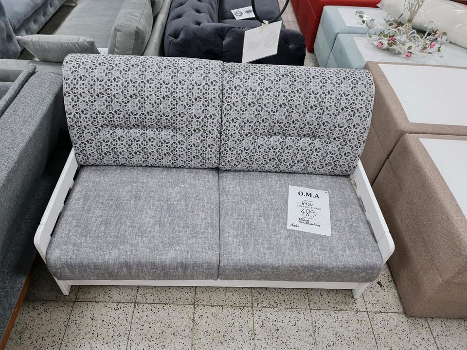 Sofa Couch 2-Sitzer Schlafsofa Polster Möbel UVP 819€ in Herbstein