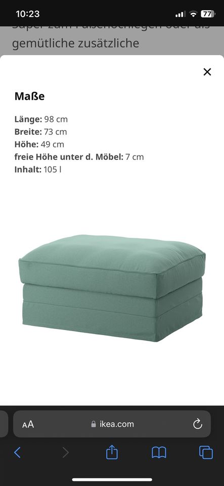 Ikea Sofa Grönlind hellgrün/mintgrün in Witzenhausen