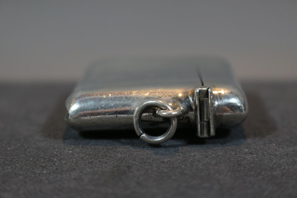 Antike Streichholz - Dose / Etui aus 925er Silber Birmingham 1918 in Düsseldorf