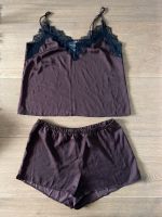 Pyjama (Trägertop & Shorts) von H&M  braun/schwarz, Gr. S Hessen - Hanau Vorschau