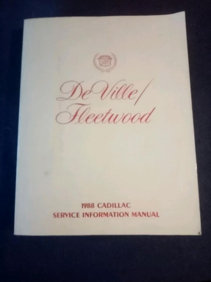 1988 Cadillac Fleetwood DeVille Service Manual in Elsdorf