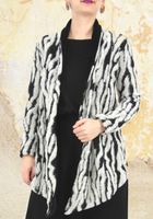 Cardigan Gr. S Strickjacke Zebra Lagenlook Wolljacke Schleswig-Holstein - Siek Vorschau