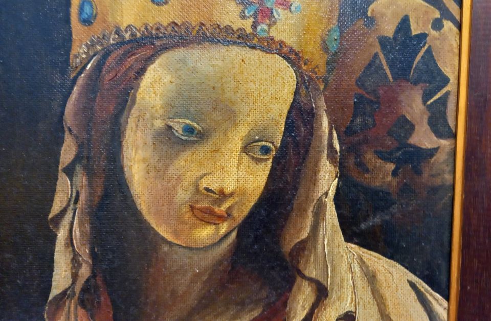 Oelgemälde Heiligenbild Heilige Maria Christlich Unikat Angebot in Wietmarschen