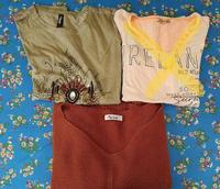 2x Kurzarm Häkel Pullover T-Shirt Algo Bonito S 36 Dresden - Dresdner Heide Vorschau