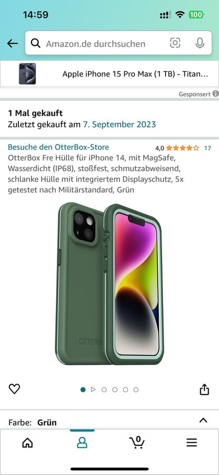 Otterbox für iPhone 14 in Meerbusch