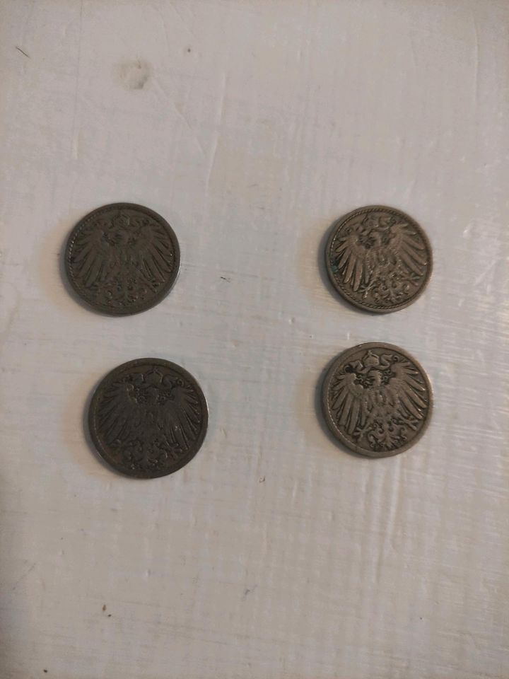 Reichsmark 5 Pfennige von 1874-1898 in Flensburg