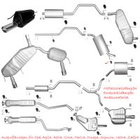 Opel Agila Astra Corsa Meriva Omega Signum Vectra Zafira Auspuff Endschalldämpfer Mittelschalldämpfer Hosenrohr Katalysator Rußpartikelfilter Sportauspuff Lambdasonden Flexrohre Rohre Winkelrohre Sachsen - Hoyerswerda Vorschau