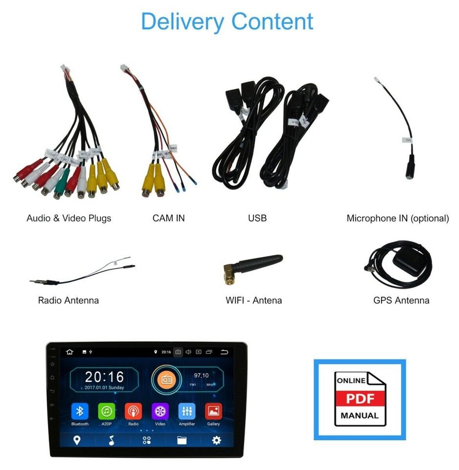 9" Touchscreen Android Autoradio Bluetooth GPS Navi CarPlay für S in Neuss