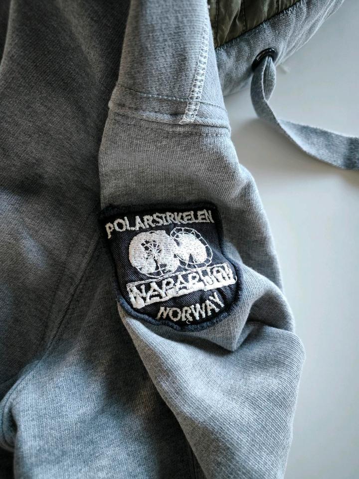 Napapirji, Sweatshirt Jacke, Kapuzenpulli, L XL, grau, gebraucht in Reutlingen