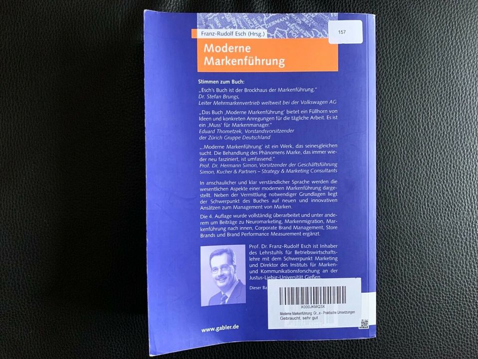 Moderne Markenführung Band 1, Esch, 4. Auflage gebraucht in Hamburg