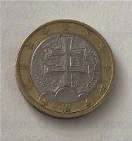 1 Euro Münze Slovenska byzantinisches Doppelkreuz Niedersachsen - Verden Vorschau