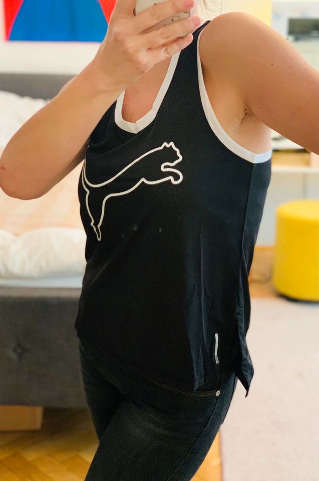 PUMA Original Tanktop/Oberteil,Gr.36/S,schwarz/weiss,neu in München