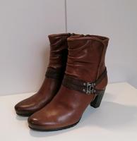 Tamaris Stiefeletten Stiefel Leder cognac braun Gr. 36 Top Nordrhein-Westfalen - Attendorn Vorschau