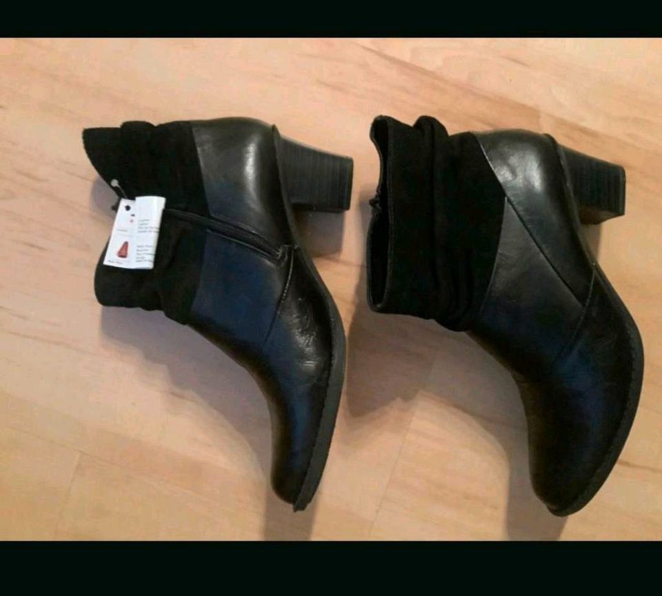 Stiefelette Rieker Gr. 39 schwarz in Magdeburg