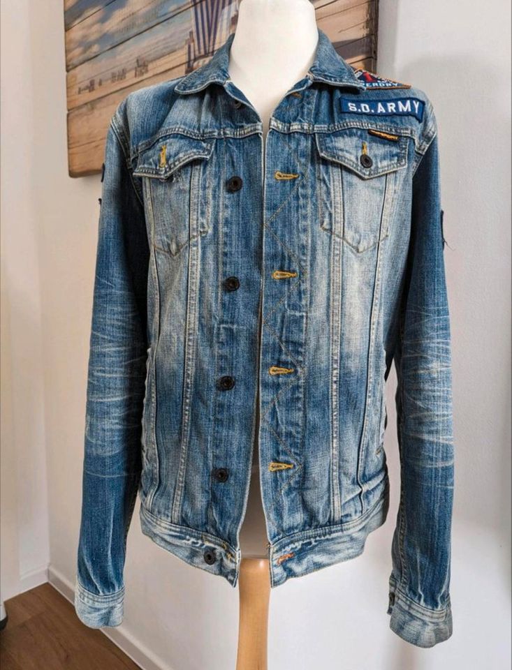 Superdry Vintage Jeansjacke Jacke Gr. L Top Zustand in Werdohl