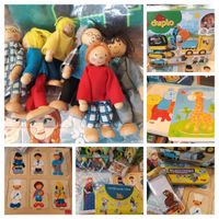 Puzzle Figuren Puppenhaus haba goula jakoo holz lego duplo Thüringen - Meiningen Vorschau