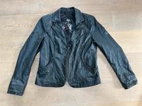 Schwarze Lederjacke Biba Gr. 42 Damen Mädchen Bayern - Starnberg Vorschau