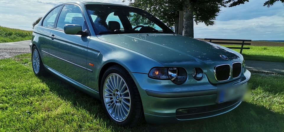 BMW E46 325ti Compact (2015 kpl. neu lackiert, Graugrün) in Bad Buchau